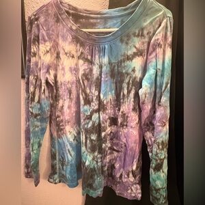 Urban Outfitters Multicolor Tie-Dye Long Sleeve Top